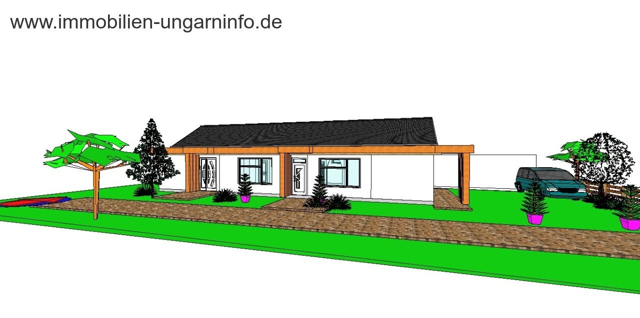Im Bau befindliches Einfamilienhaus in einer Kleinstadt in der Nähe des Plattensees zu einem günstigen Preis zu verkaufen