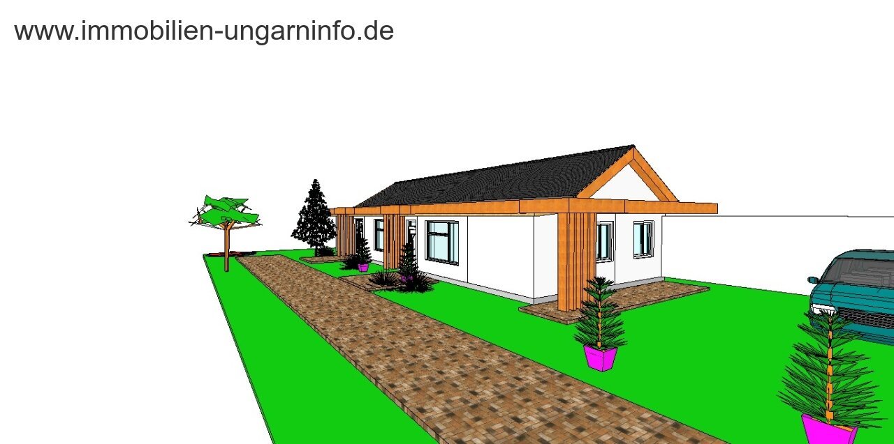 Im Bau befindliches Einfamilienhaus in einer Kleinstadt in der Nähe des Plattensees zu einem günstigen Preis zu verkaufen