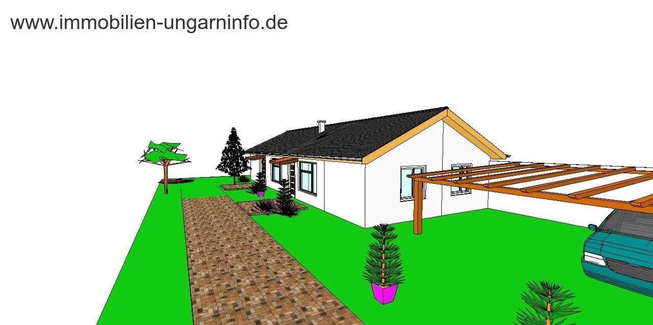 Im Bau befindliches Einfamilienhaus in einer Kleinstadt in der Nähe des Plattensees zu einem günstigen Preis zu verkaufen
