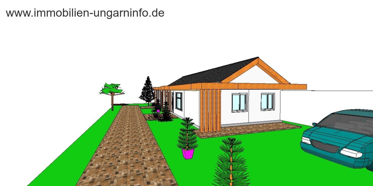 Im Bau befindliches Einfamilienhaus in einer Kleinstadt in der Nähe des Plattensees zu einem günstigen Preis zu verkaufen