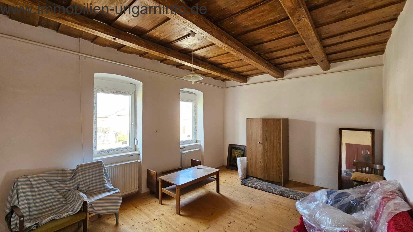 Restauriertes hundertjähriges Bürgerhaus an der Drau