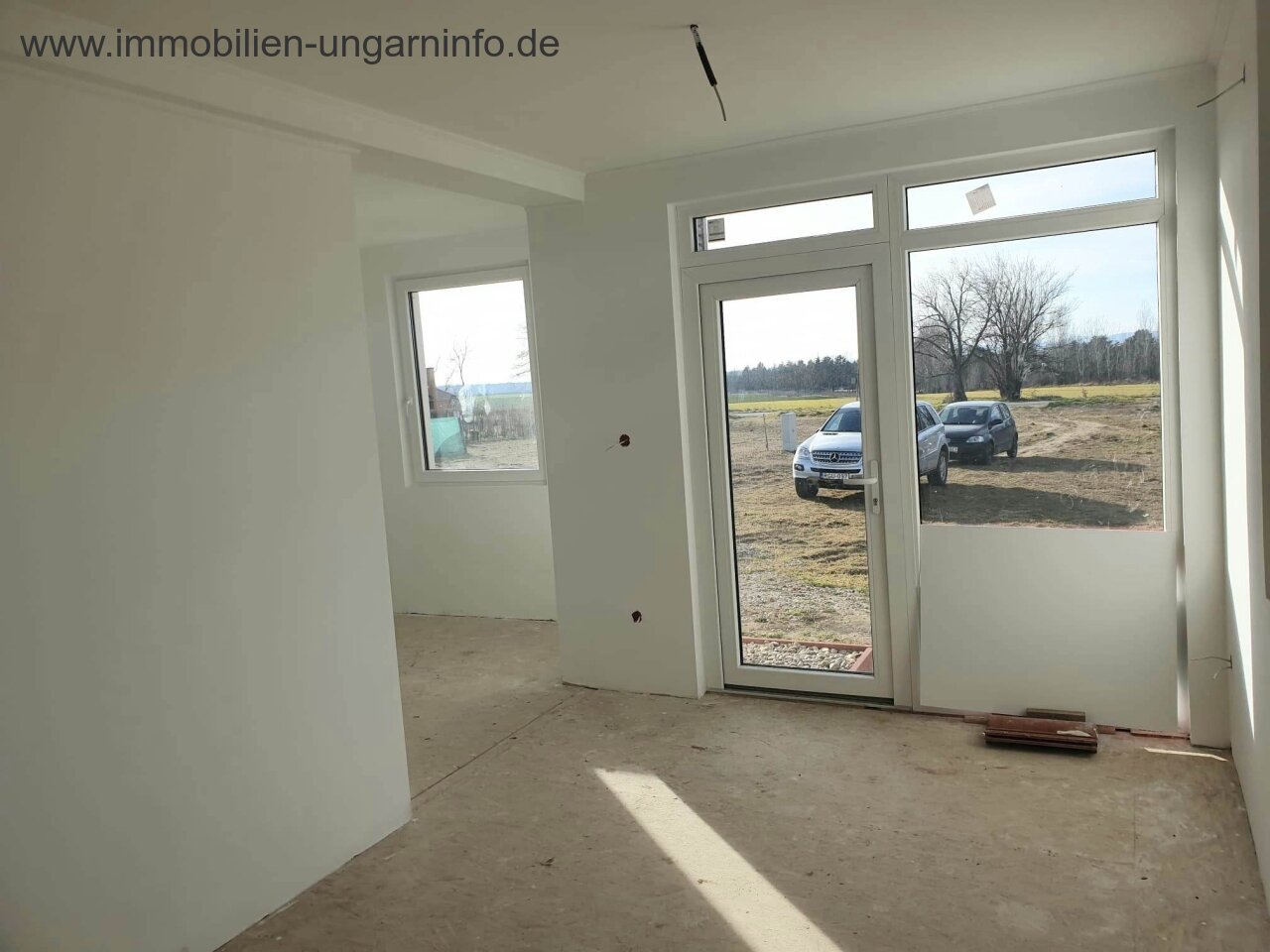 New construction of a modular house on the shore of Lake Balaton