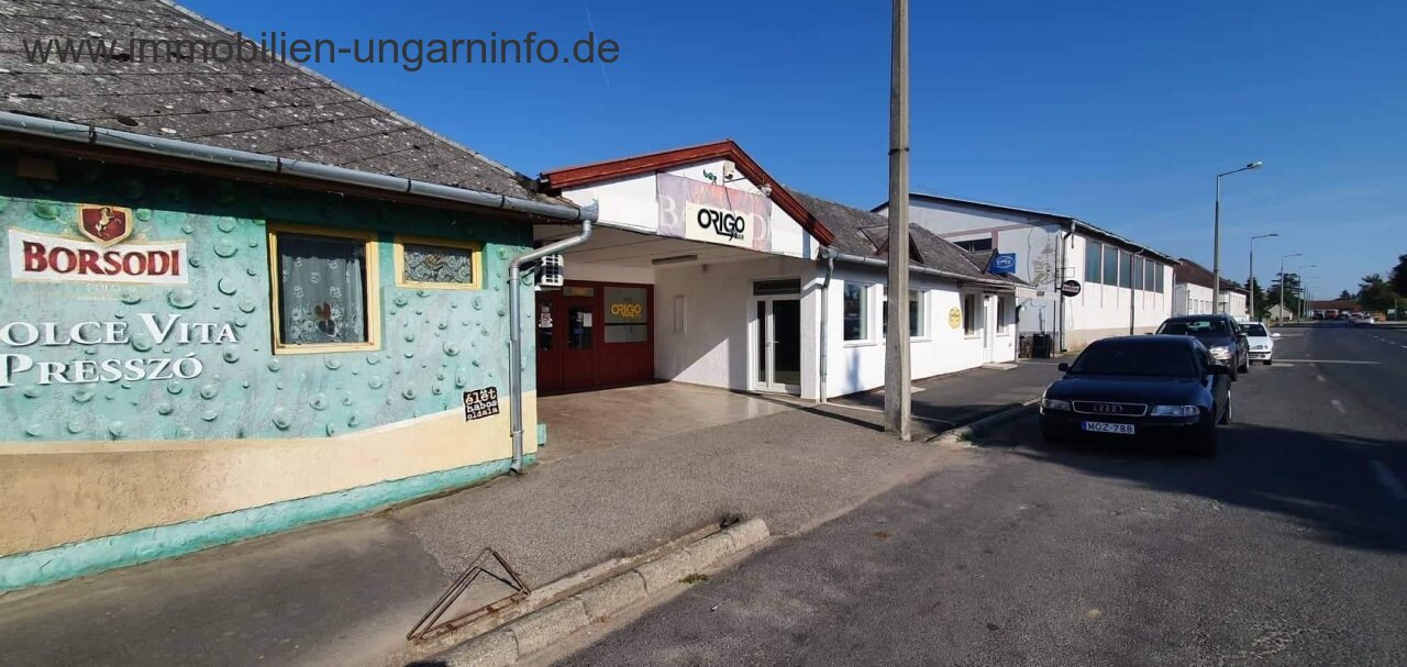 Business premises for sale in a small town 12 km south of Lake Balaton