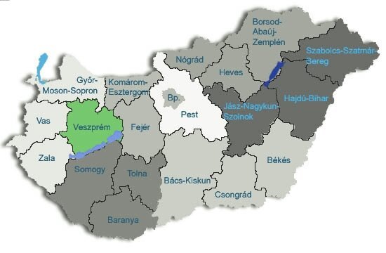 12,5 Hektar Fischteich/Erholungspark in der Region Nord-Balaton zu verkaufen