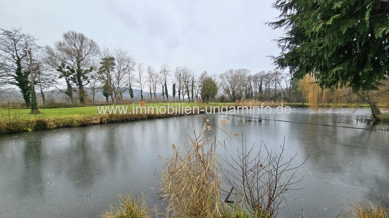 Familienanwesen im Kreis Zala zu verkaufen. Mit Haus am See, Wirtschaftsgebäude, 5,9 Hektar Land.